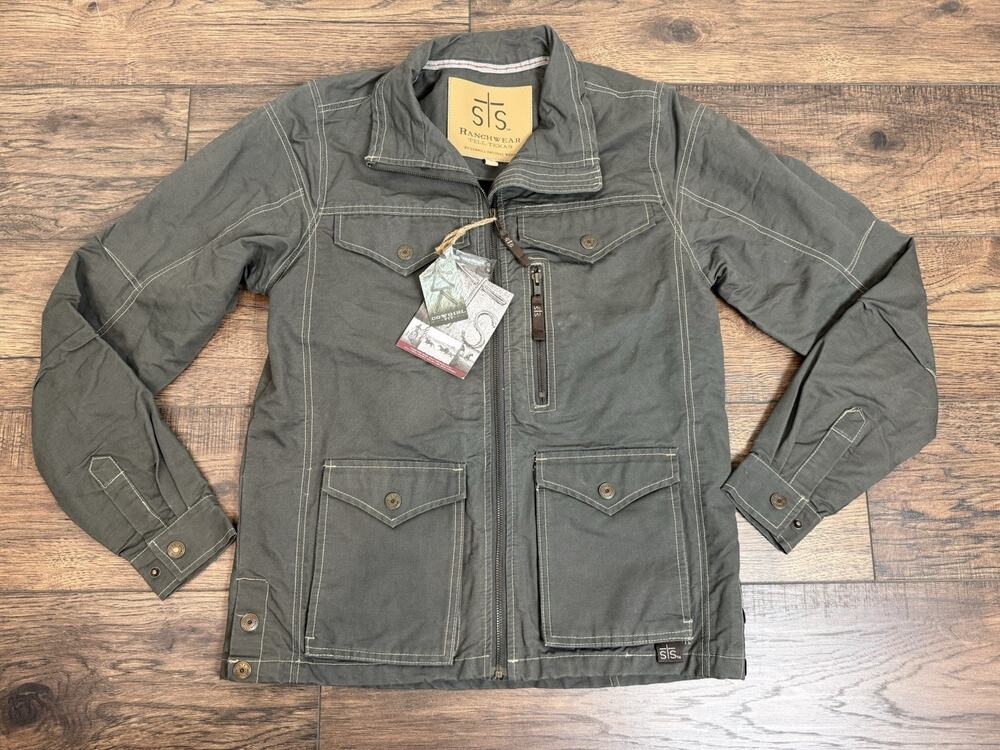 STS Ranchwear Sundance Chore Jacket Men’s Sz S Green Western Conceal Carry NWT